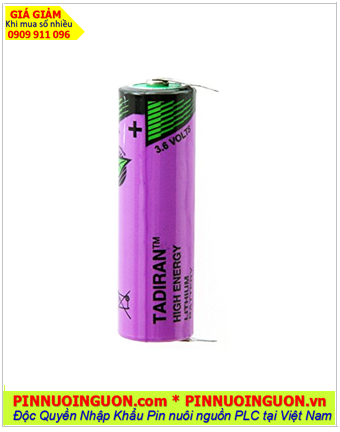 Tadiran TL-4903 (chân thép hàn 2 chấu); Pin nuôi nguồn Tadiran TL-4903 lithium 3.6V AA 2400mAh chính hãng